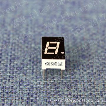 0.4" 1 Digit 7 Segment LED Display (XSM-S4012AR)